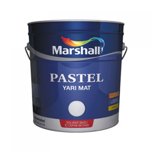 Marshall Pastel Yarımat Sentetik Boya Beyaz 15 Lt.