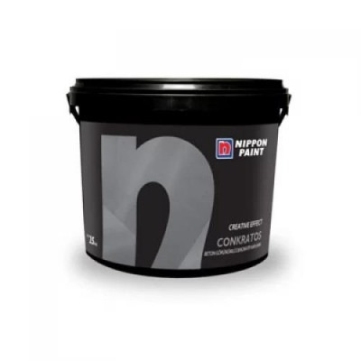 Nippon Conkratos Brüt Beton Görünümlü Renkli Sıva Beyaz 25 Kg
