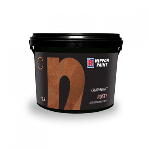 Nippon Rusty Düz Antik Metal Görünümlü Boya 2.5 Lt