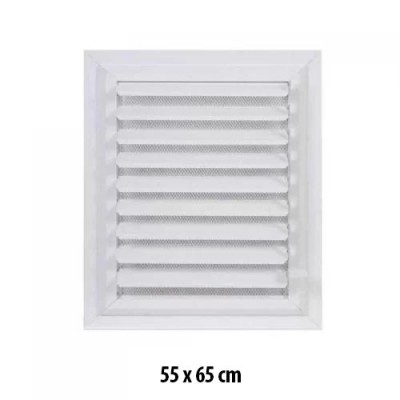Beyaz Plastik Menfez (Panjur) 55x65