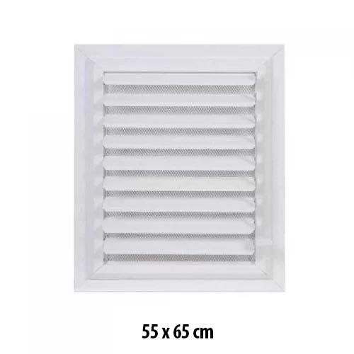 Beyaz Plastik Menfez (Panjur) 55x65