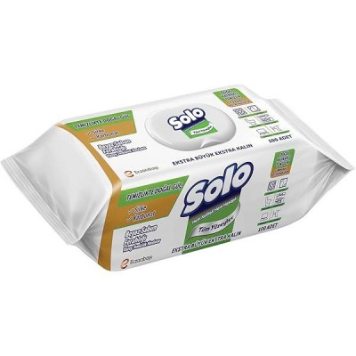 Solo Islak Yüzey Temizleme Havlusu 100´lü