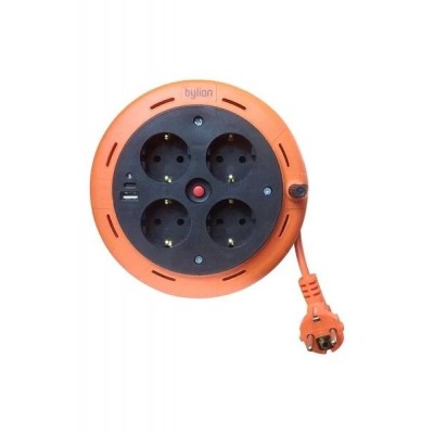 Bylion PHE-05310-F 3X1 5m Uzatmalı Kablo Makarası