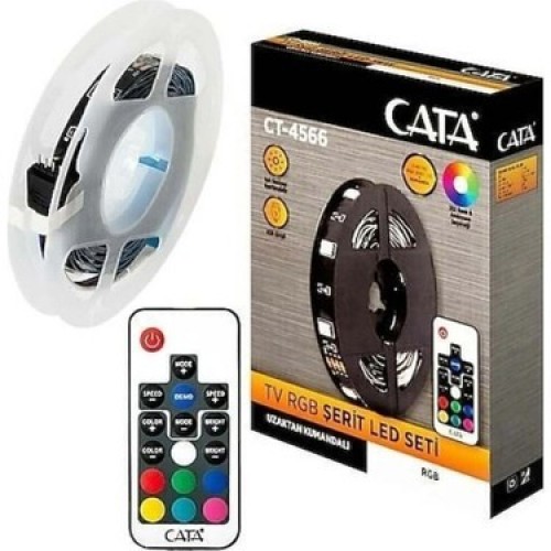 Kumandalı Rgb Şerit Led 5Mt. CT-4566