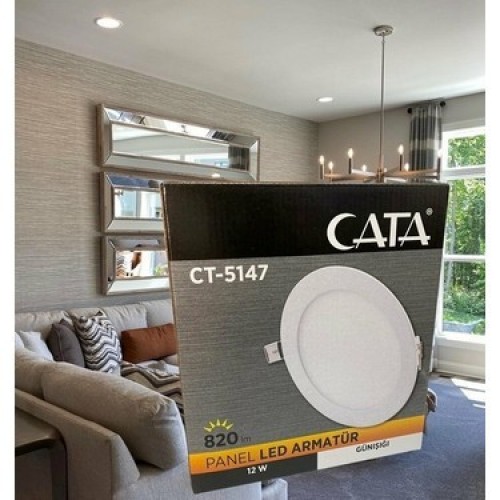 Sıva Altı Led Panel 12W Beyaz CT-5147