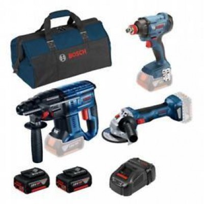 Bosch 3 Lü Set GDX 180-LI / GWS 180-LI / GBH 180-LI 2x5A.h+GAL 1880 0.615.990.M5G