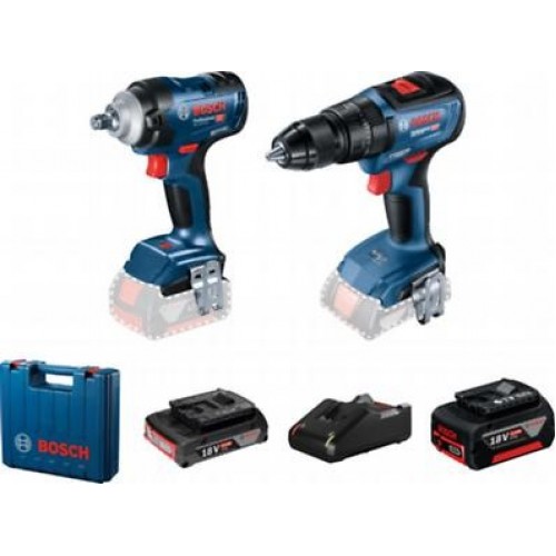 Bosch GDS 18V-400 + GSB 18V-50 Darbeli Somun Sıkma 0.601.9K0.003
