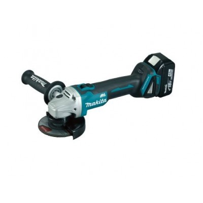 Makita Akülü Avuç Taşlama Makinası 115Mm 18V 2x3.0Ah DGA454RFE