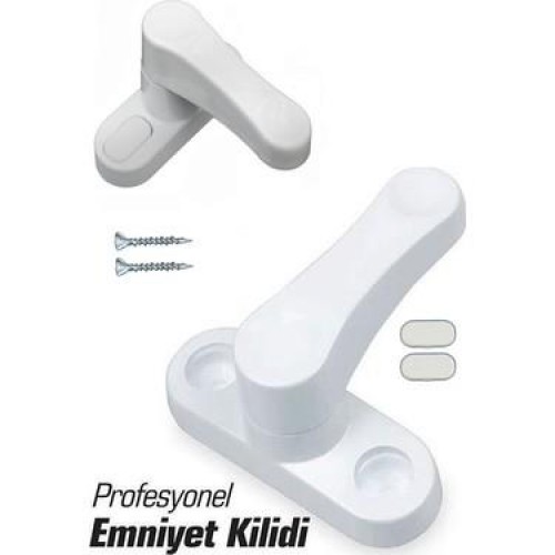 Akpen Pencere Emniyet Kilidi Beyaz EMN04