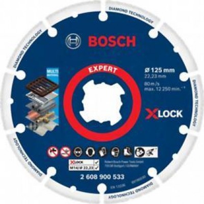 Bosch X-Lock DMW Kesme Diski 125x22.23mm 2.608.900.533