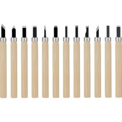 Sakata Mini Ahşap Oyma Seti 12 Parça Blisterli WD1008