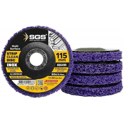 Sgs Çok Amaçlı Parlatma Diski Mor 115Mm Sgs495