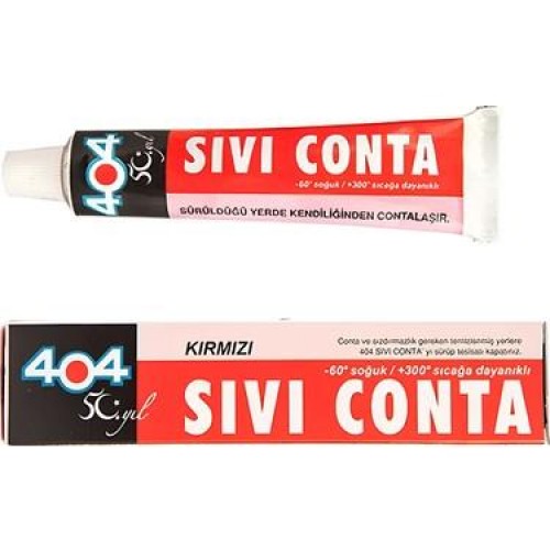 404 Sıvı Conta Kırmızı 45Gr.