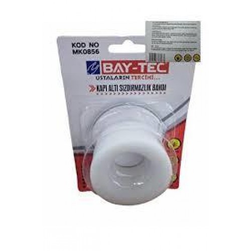 Bay-Tec Kapı Altı Sızdırmazlık Bandı Beyaz 4Cmx3M Mk0856