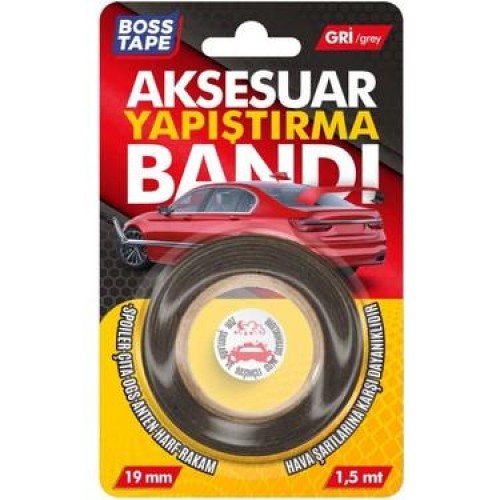 Boss Tape Oto Aksesuar Yapıştırma Bandı 19MMX1,5 mt BT-09008