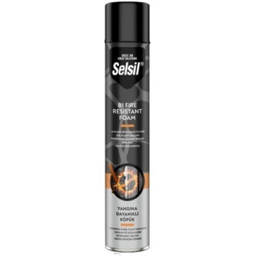 Selsil B1 Yangına Dayanıklı Montaj Köpüğü 750 Ml.