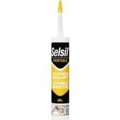 Selsil Silikonize Mastik Siyah 500Gr