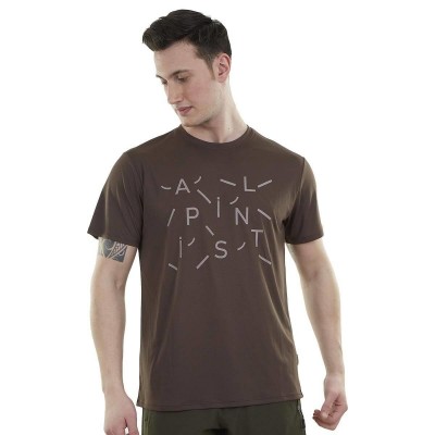 Alpinist Baseline Ultra Dry Erkek T-Shirt Kahverengi-L