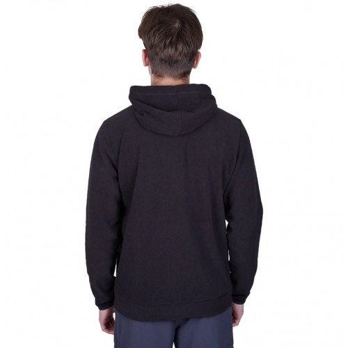 Alpinist Cliff Erkek Kapşonlu Polar 2XL Beden Siyah