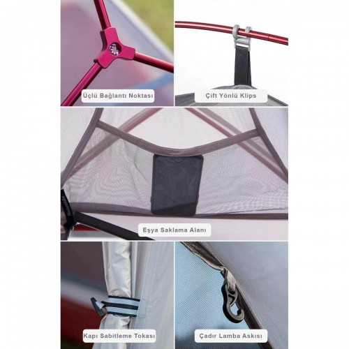 Naturehike Cloud UP-2 Ultralight 2 Kişilik Kamp Çadırı Turuncu