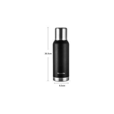 Naturehike Q-9H Paslanmaz Çelik Vakumlu Termos 1000 Ml. Siyah NH19SJ010-1000ML.Sİ