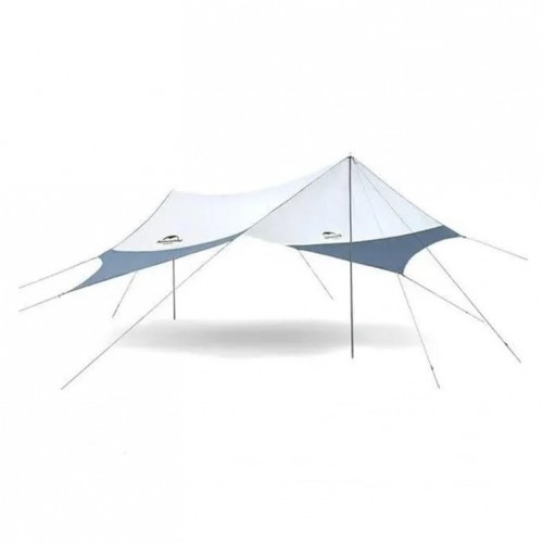 Naturehike Tarp Güneş ve Rüzgar Koruma Tentesi 5.2X4.6 Mt Grey Blue